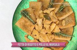 fetta di risotto e pollo al Marsala di Sergio Barzetti
