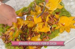 girasoli asparagi e fiori di zucca di zia Cri