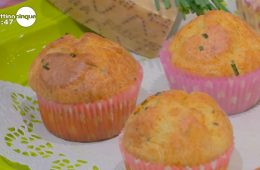 muffin con erba cipollina e grana