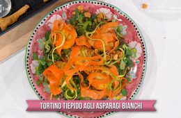 tortino tiepido agli asparagi bianchi di Barbara De Nigris