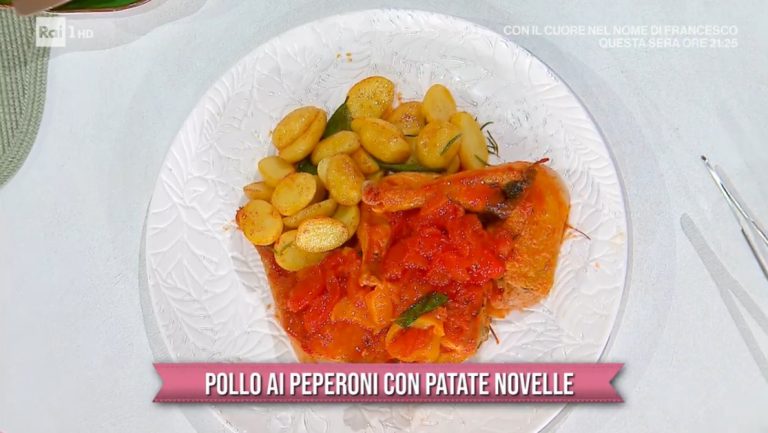 pollo ai peperoni con patate novelle di Gian Piero Fava