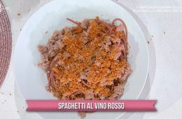 spaghetti al vino rosso di Fabrizio Rebollini