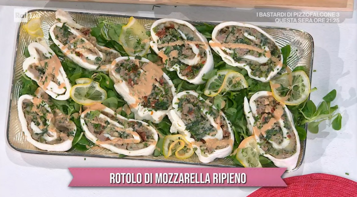 rotolone di mozzarella ripieno di Simone Buzzi