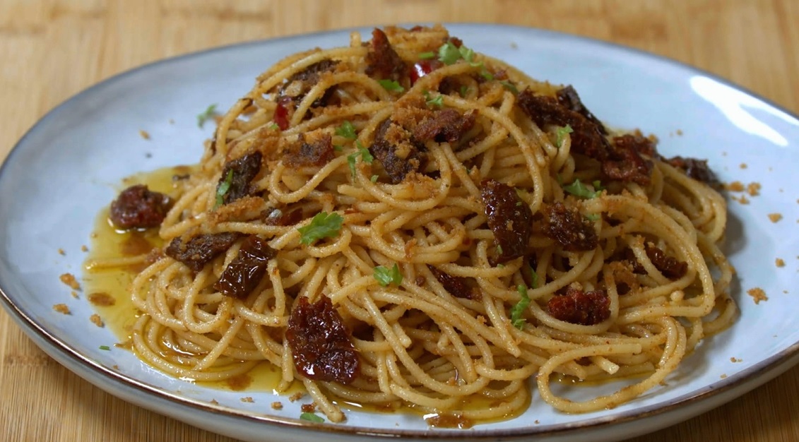 spaghetti aglio olio e peperoncino ricchi