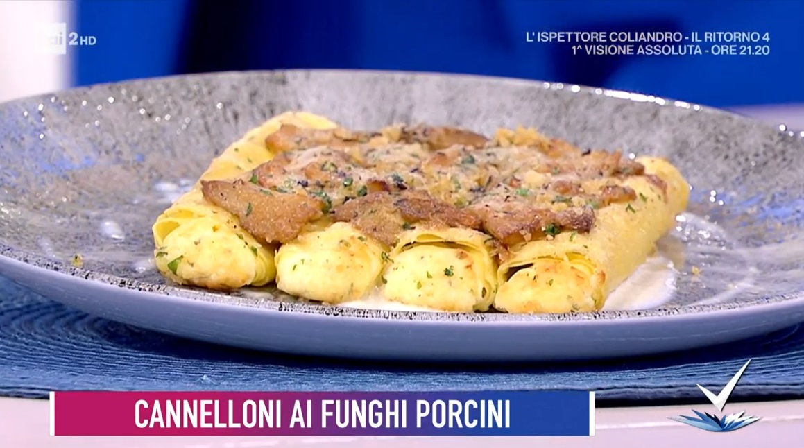 cannelloni ai funghi porcini