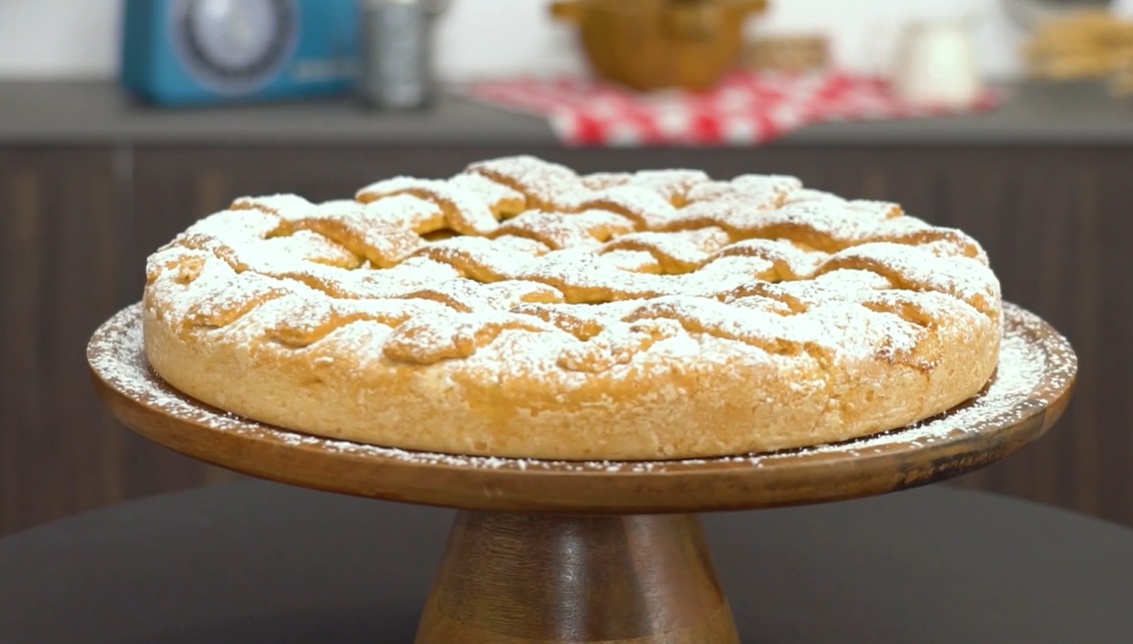 crostata crema e pesche