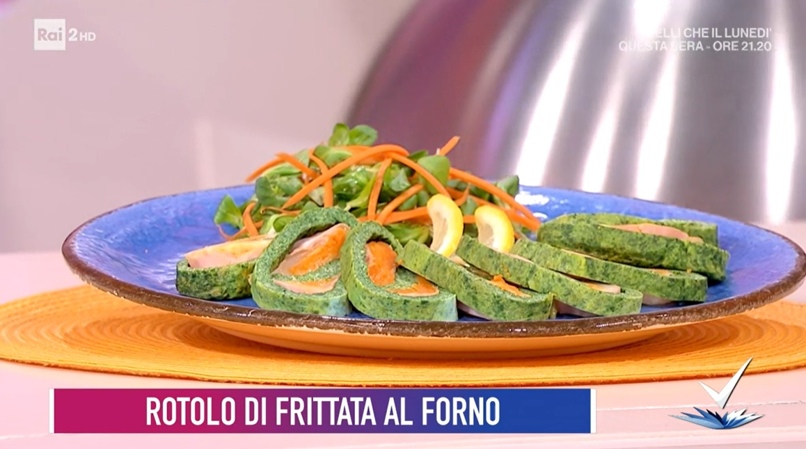 rotolo di frittata al forno