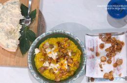 risotto giallo con topinambur e zola di Sergio Barzetti