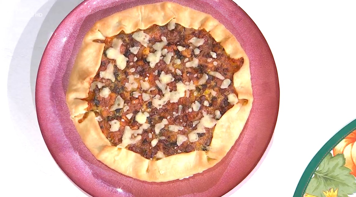 torta rustica pancetta cipollotti e montasio