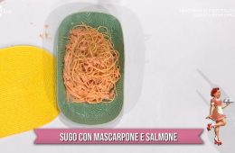 sugo con mascarpone e salmone