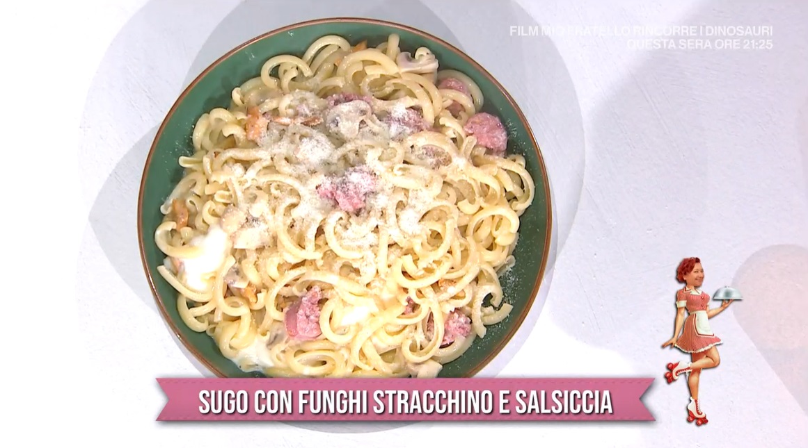 sugo con funghi stracchino e salsiccia  di zia Cri