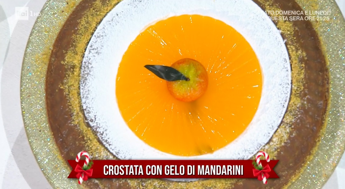 crostata con gelo di mandarini