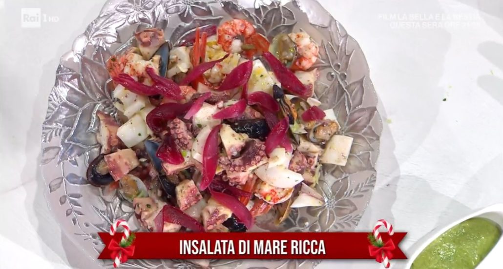 É sempre mezzogiorno Ricetta insalata di mare ricca di Michele Farru