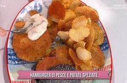 hamburger di pesce e patate speziate