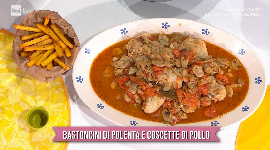 bastoncini di polenta e coscette di pollo di Barbara De Nigris