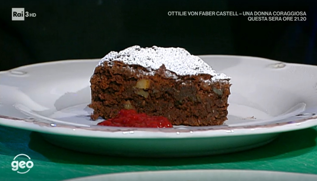 torta di fagioli al cioccolato e noci