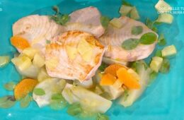 pesce spada con finocchi al pepe verde di Francesca Marsetti