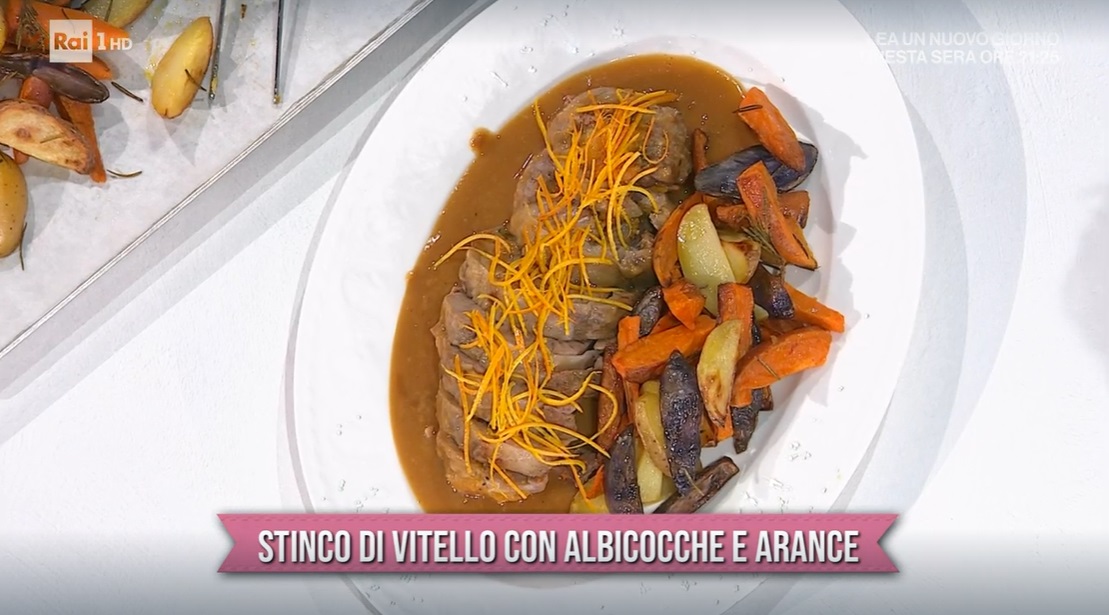 stinco di vitello con albicocche e arance di Gian Piero Fava