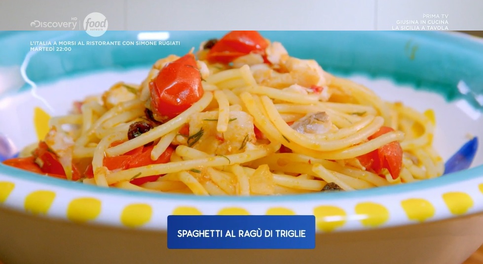 spaghetti al ragù di triglie