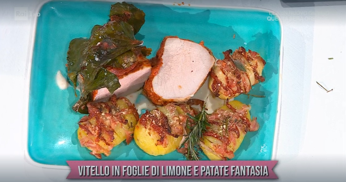 vitello in foglie di limone e patate fantasia di Antonio Paolino