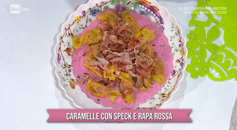 caramelle con speck e rapa rossa di Daniele Persegani