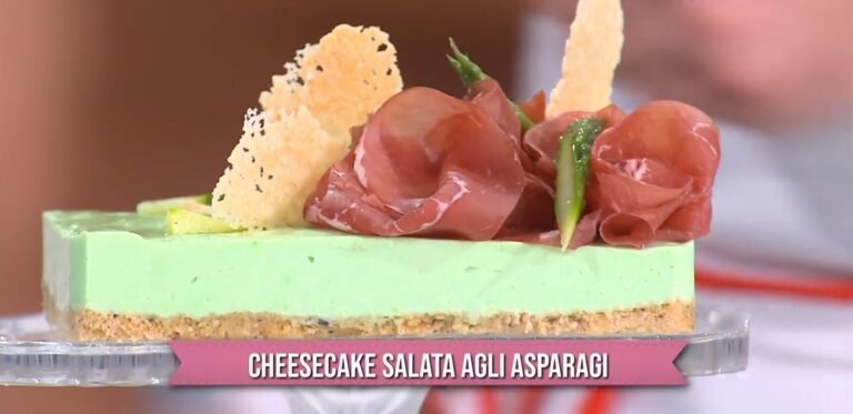 cheesecake salata agli asparagi di Antonio Paolino