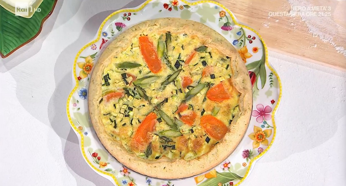 quiche di verdure con salsa mousseline di Chloe Facchini