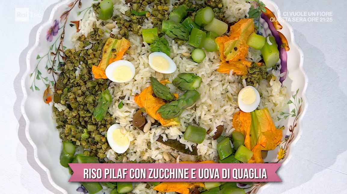 riso pilaf con zucchine e uova di quaglia di Sergio Barzetti