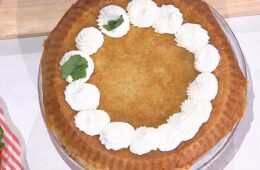 torta rustica squacquerone rucola e piselli di zia Cri
