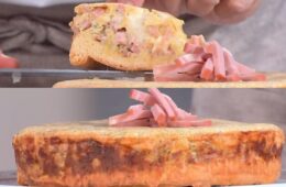 tatin con mortadella e porri alla birra di Daniele Persegani