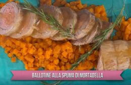 ballotine alla spuma di mortadella di Chloe Facchini