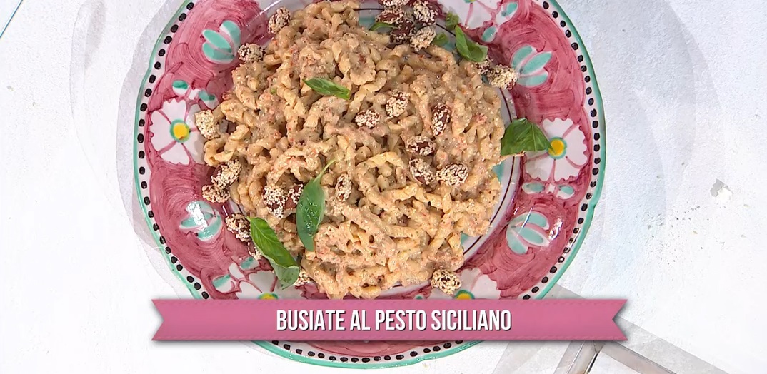 busiate al pesto siciliano di Fabio Potenzano