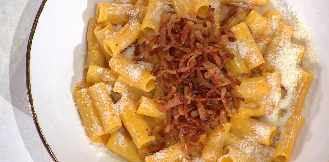 rigatoni alla carbonara montata di Gian Piero Fava