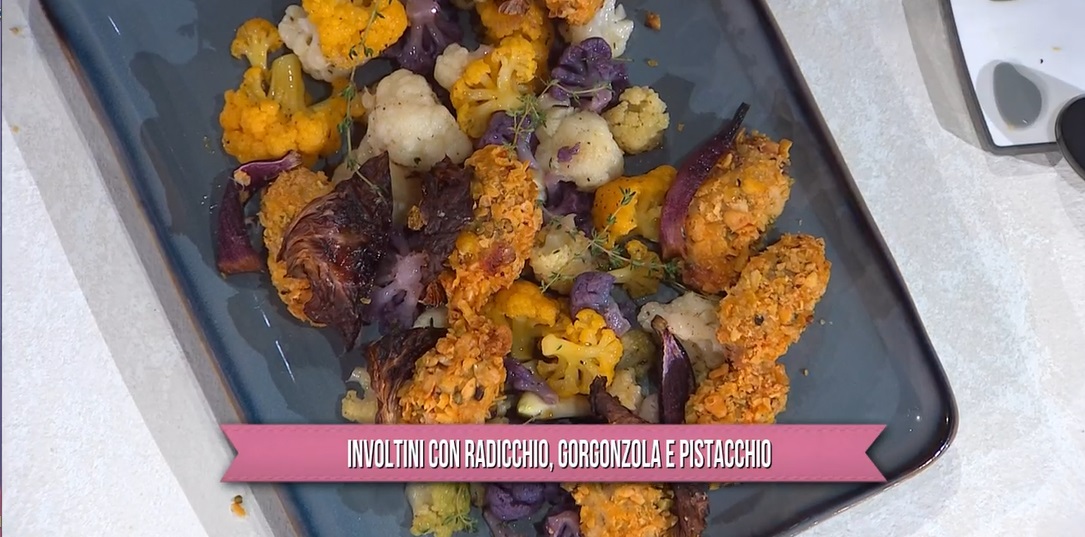 involtini con radicchio gorgonzola e pistacchio di Fabio Potenzano