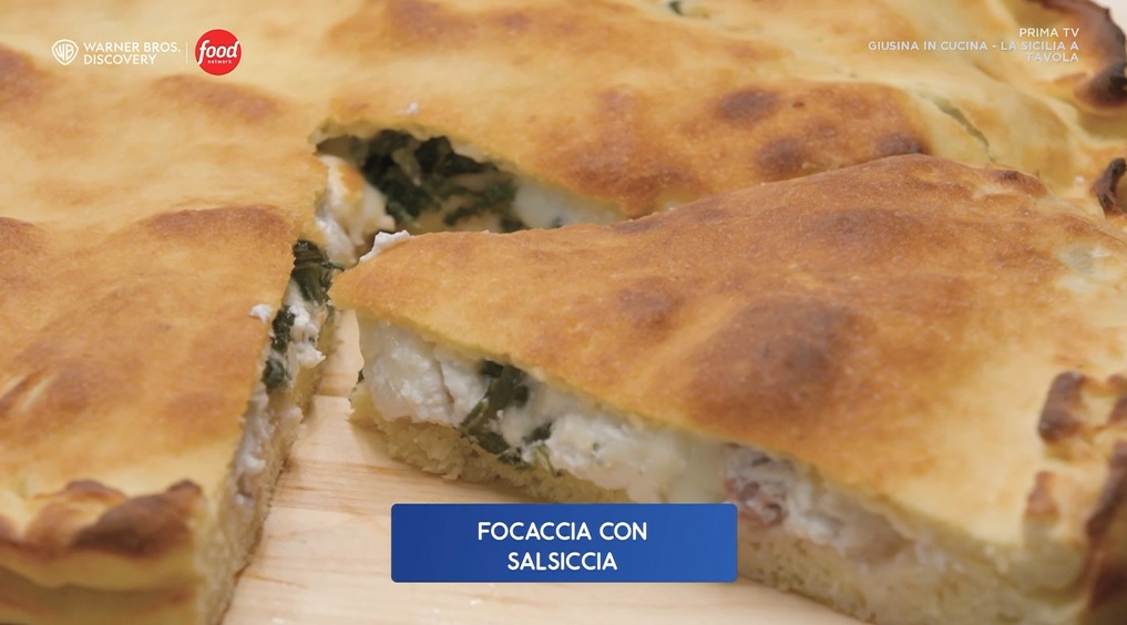 focaccia salsiccia e erbette