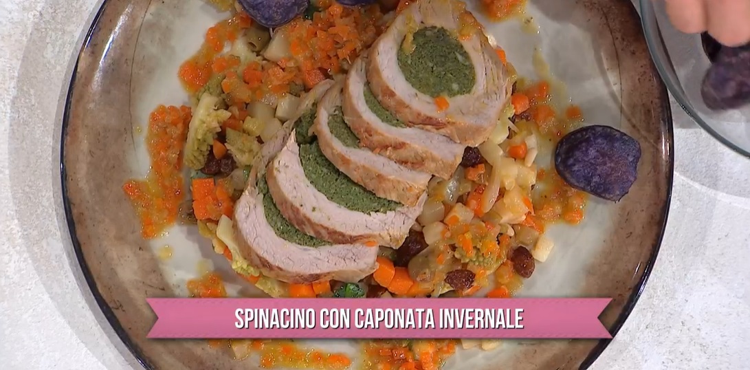 spinacino con caponata invernale di Gian Piero Fava