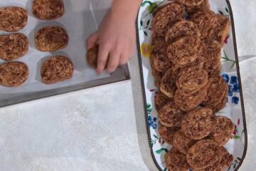 biscotti mandorle e cioccolato di Leila Imparato