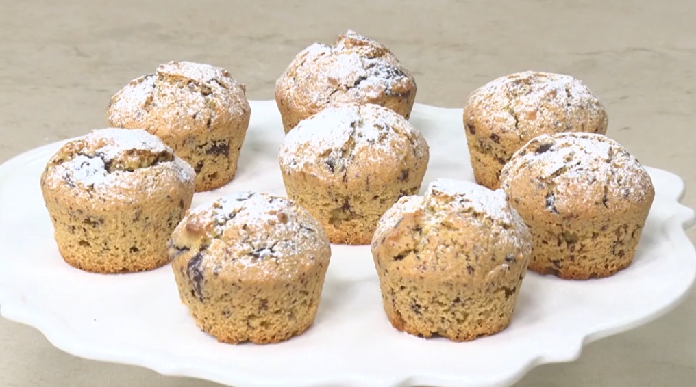 muffin mandorle e cioccolato