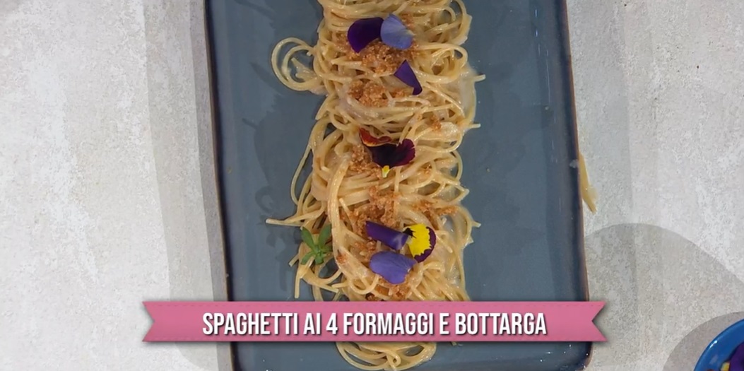 spaghetti ai 4 formaggi e bottarga di Michele Farru