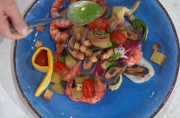 insalata tiepida di mare carciofini e cipolla rossa di Ivano Ricchebono