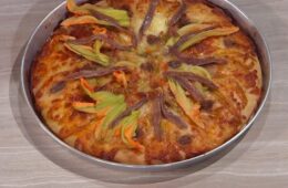 pizza alici e fiori di zucca di Fulvio Marino
