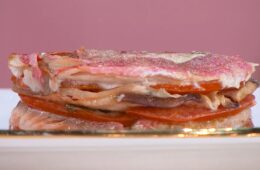 millefoglie di melanzane e triglie di Ivano Ricchebono