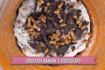 crostata banane e cioccolato di Francesca Marsetti