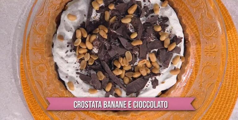 crostata banane e cioccolato di Francesca Marsetti
