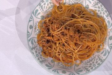 spaghetti luganega e pioppini di Daniele Persegani