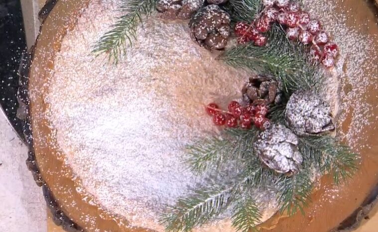 torta natalizia cocco e cioccolato di Natalia Cattelani