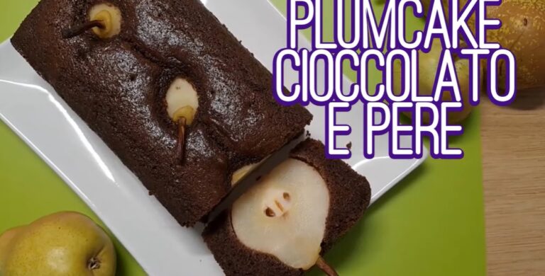 plumcake cioccolato e pere