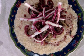 risotto alle bollicine e radicchio di Sergio Barzetti