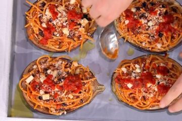 melanzane ripiene di spaghetti di Daniele Persegani
