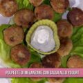 polpette di melanzane con salsa allo yogurt di Giusina Battaglia